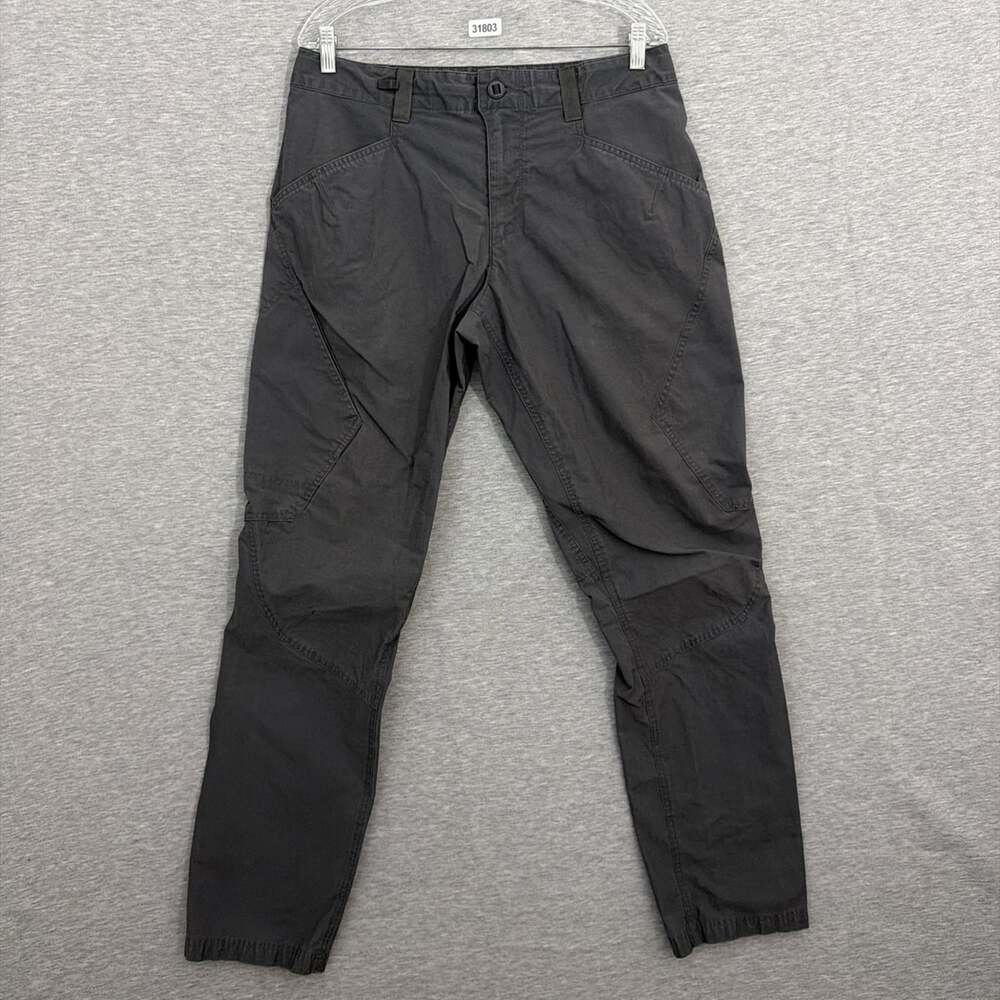Patagonia Mens 34 Venga Rock Climing Pants Forge Grey Organic Cotton STY83061